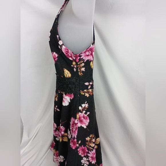 2/$30 No Boundaries Barbiecore Elegant Black and Pink Mini Dress (#216) - Picture 7 of 11